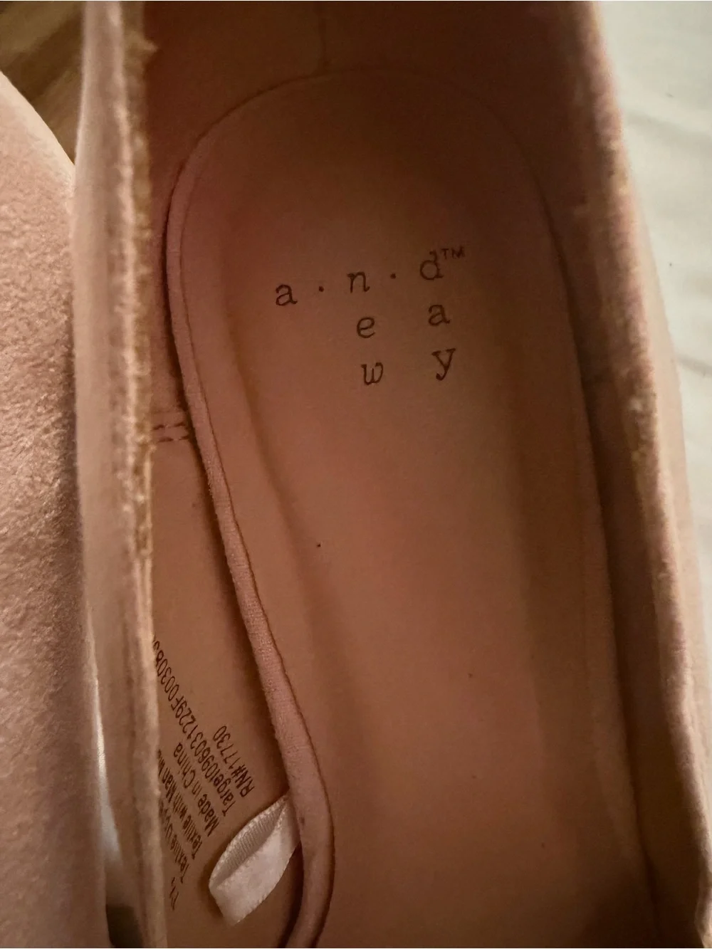 a new day Blush Pink Pointed Toe Ruffle Pumps